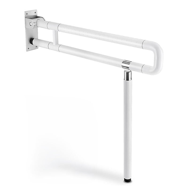 Atlenkiamas ranktūris su kojele 60 cm, baltas Atlenkiamas ranktūris su kojele 60 cm, baltas