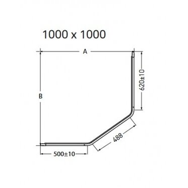 Dušo kabina IDO Showerama 8-3 100x100, skaidrus stiklas 4