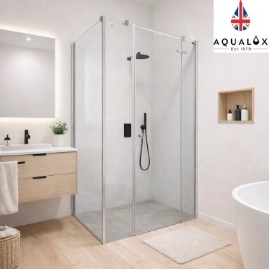 Dušo kabina AQUALUX Hinged 110x80, dešininė