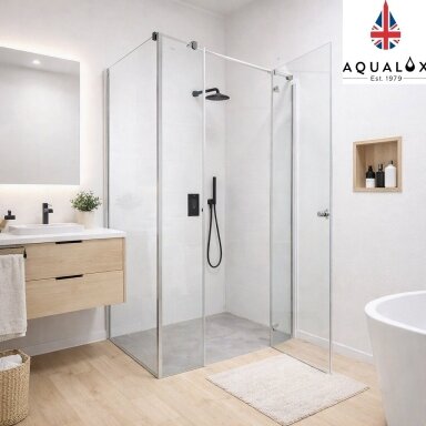 Dušo kabina AQUALUX Hinged 110x80, dešininė