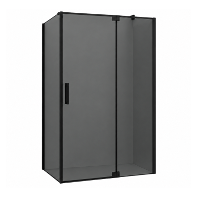 Dušo kabina CELINE black, tamsintas stiklas 8 mm Dušo kabina CELINE black, tamsintas stiklas 8 mm