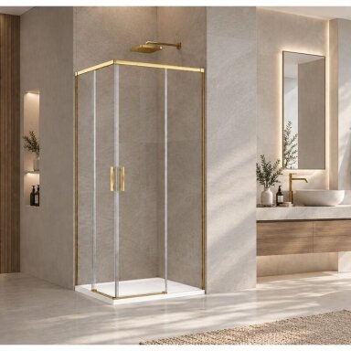 Dušo kabina FIRENZE Gold 90x90