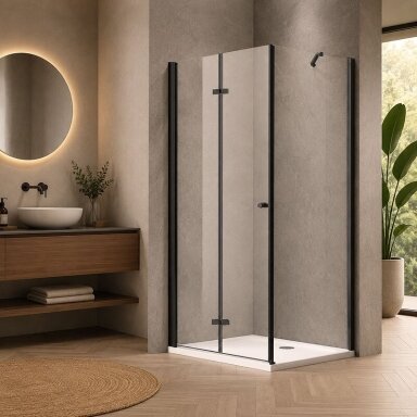 Dušo kabina SANREMO Black DW 90x90