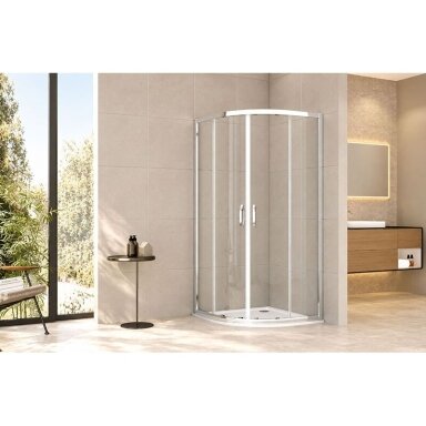 Dušo kabina TIVOLI 80x80 chrome, skaidrus stiklas Dušo kabina TIVOLI 80x80 chrome, skaidrus stiklas