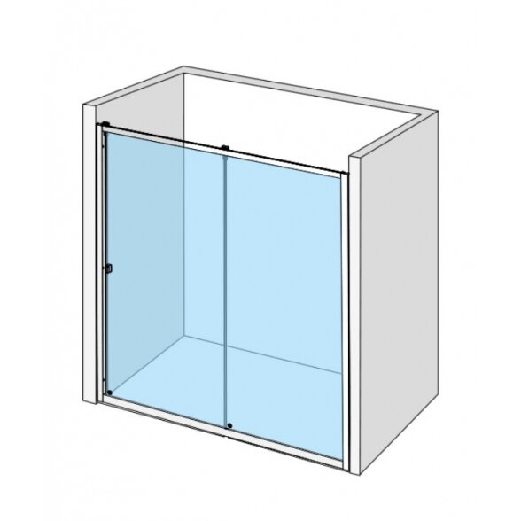 Dušo durys IDO Showerama 8-1 165, skaidrus stiklas 3