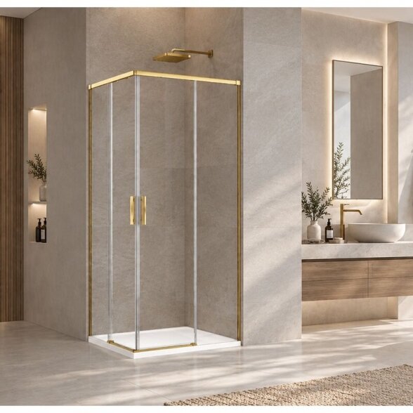 Dušo kabina FIRENZE Gold 90x90