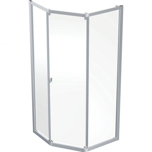 Dušo kabina IDO Showerama 8-3 100x100, skaidrus stiklas 2