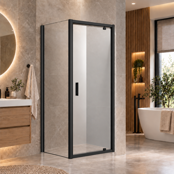 Dušo kabina NAPOLI black DW 90x90