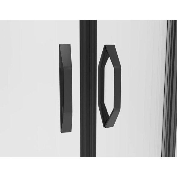 Dušo kabina TIVOLI 80x80 black, skaidrus stiklas 2 Dušo kabina TIVOLI 80x80 black, skaidrus stiklas 2