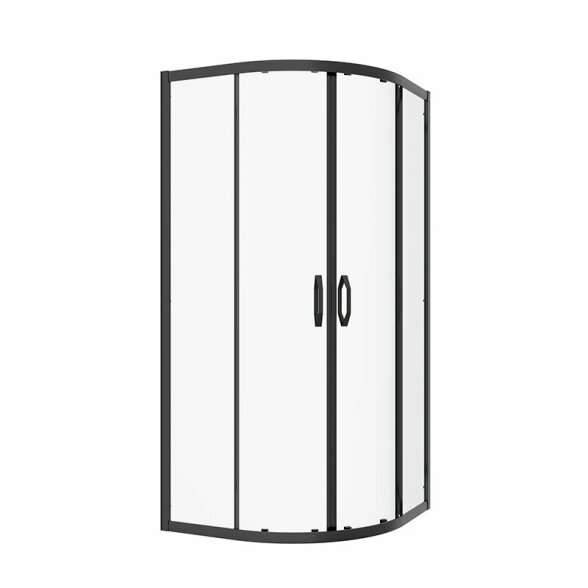 Dušo kabina TIVOLI 80x80 black, skaidrus stiklas Dušo kabina TIVOLI 80x80 black, skaidrus stiklas