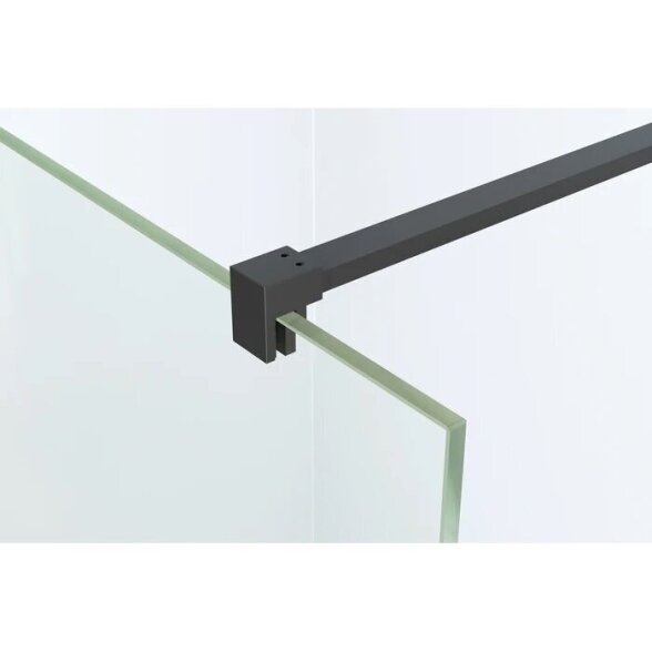 Dušo sienelė AQUABATOS Gwalas C8 110 B, black 2 Dušo sienelė AQUABATOS Gwalas C8 110 B, black 2