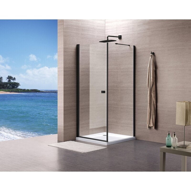 Dušo kabina MESINA Black DW 100x80 6
