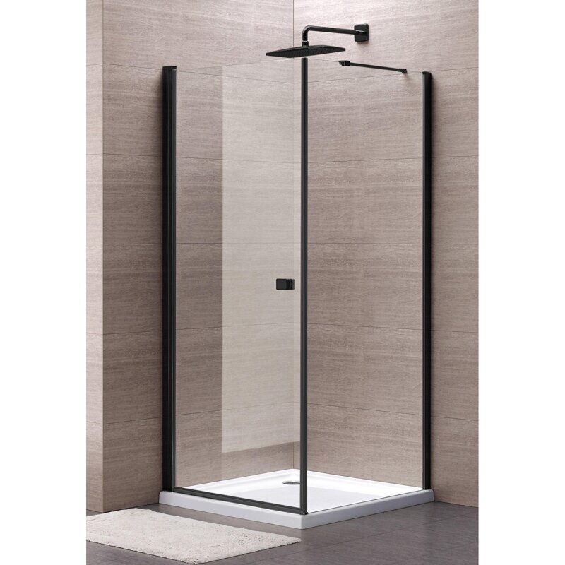 Dušo kabina MESINA Black DW 80x90