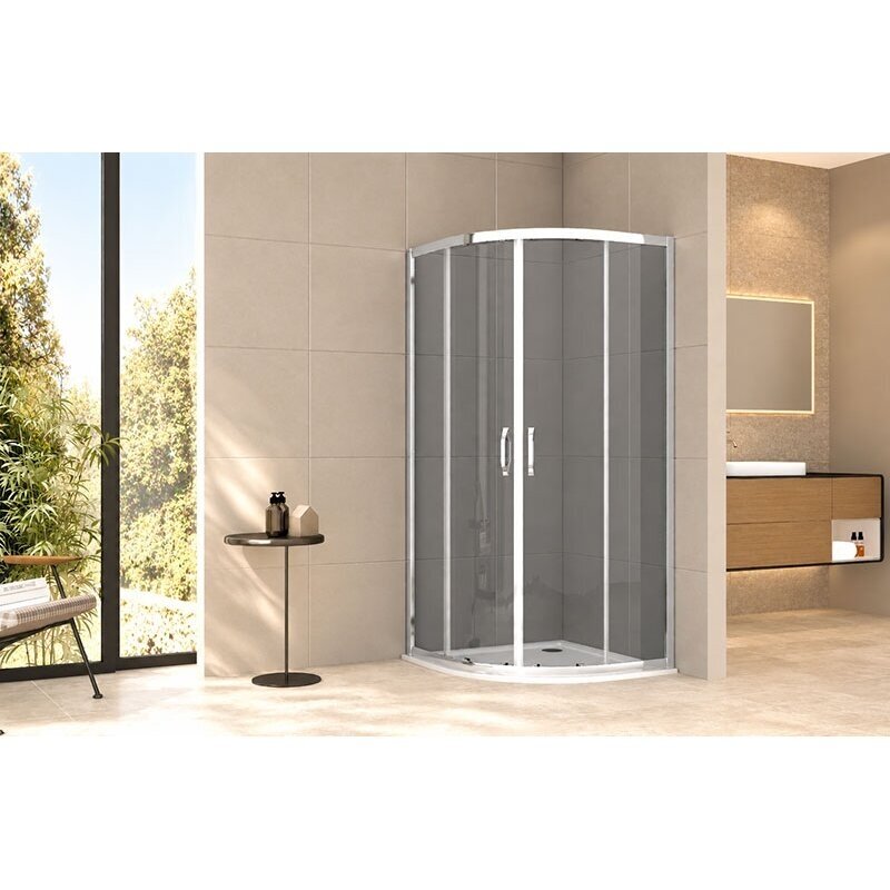 Dušo kabina TIVOLI 80x80 chrome, tamsintas stiklas 1 Dušo kabina TIVOLI 80x80 chrome, tamsintas stiklas 1