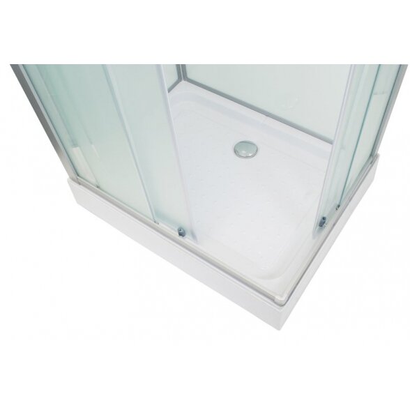 Hidromasažinė dušo kabina C1-79 White Crystal, 70x90 B 5