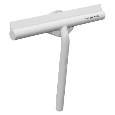 Silikoninis dušo valytuvas MINISMUS M 21 cm, baltas