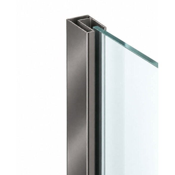 Sieninis profilis 8 mm dušo sienelei, gun grey spalvos 1