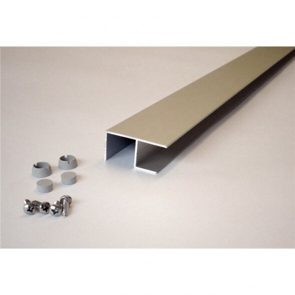 Sujungimo profilis stačiu kampu Ifö Solid SVVK N, aliuminio spalvos